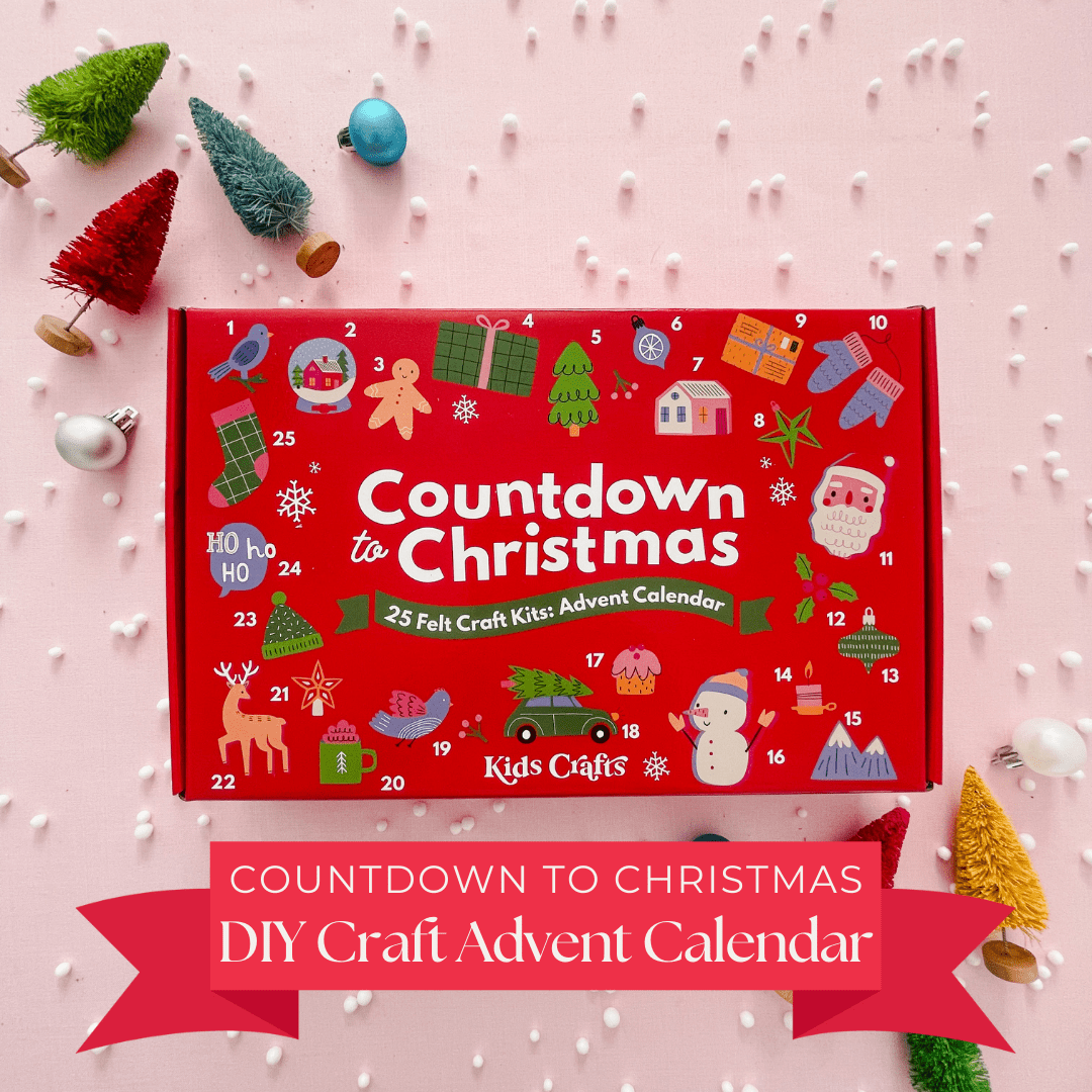 2024 Countdown to Christmas Felt Craft Kit Advent Calendar - Kids