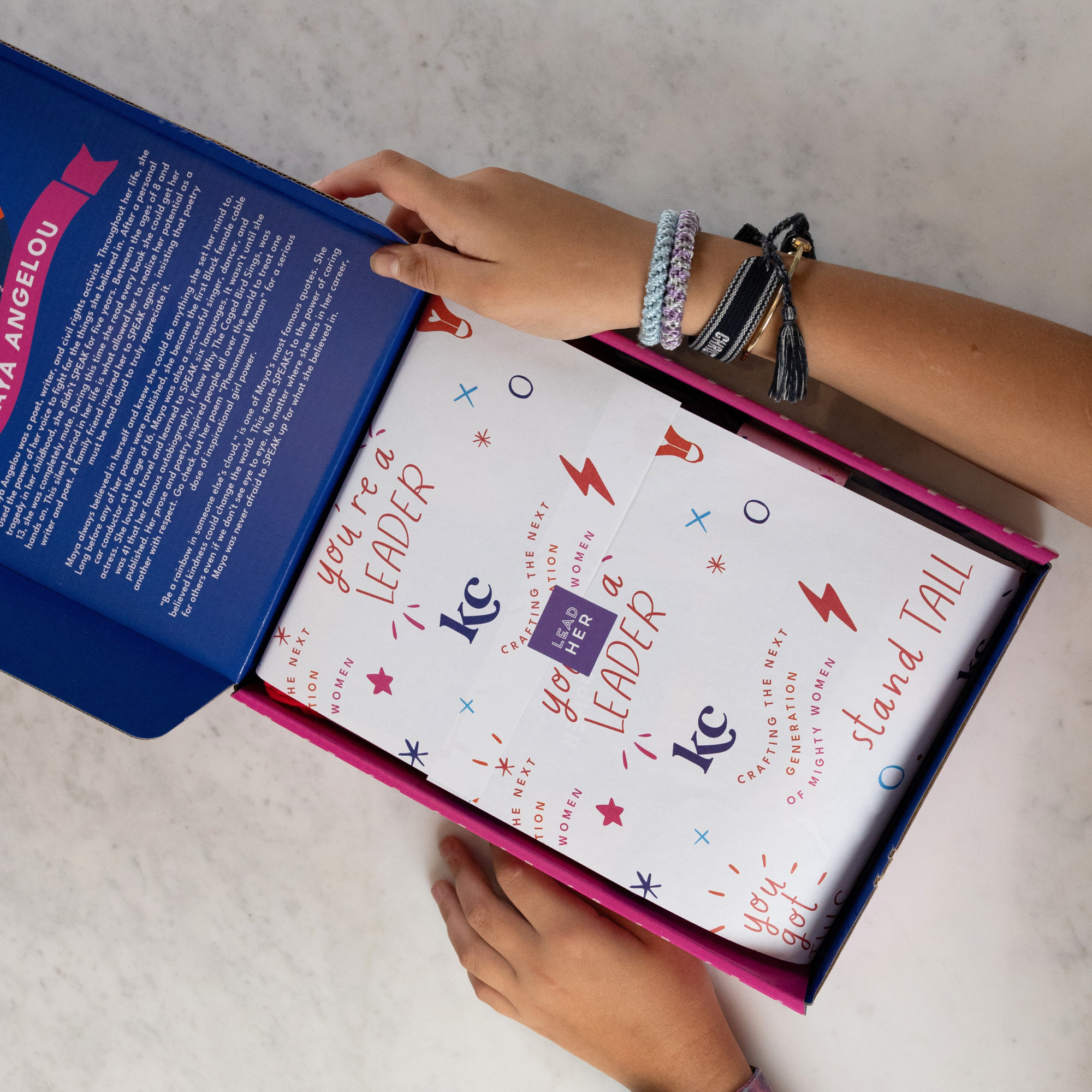 Educational craft kit combines art history and inspiration. Unique gift idea for young aspiring leaders and Maya Angelou fans.