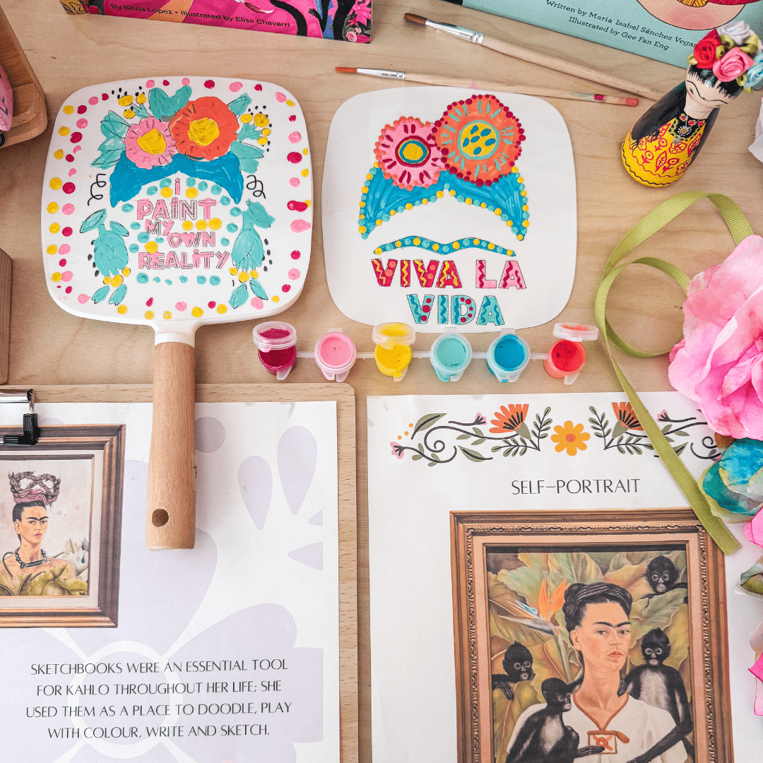 Frida Mirror Painting Craft - Kids Crafts