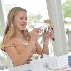 Greta Glass Water Bottle Decorating Craft - Kids Crafts