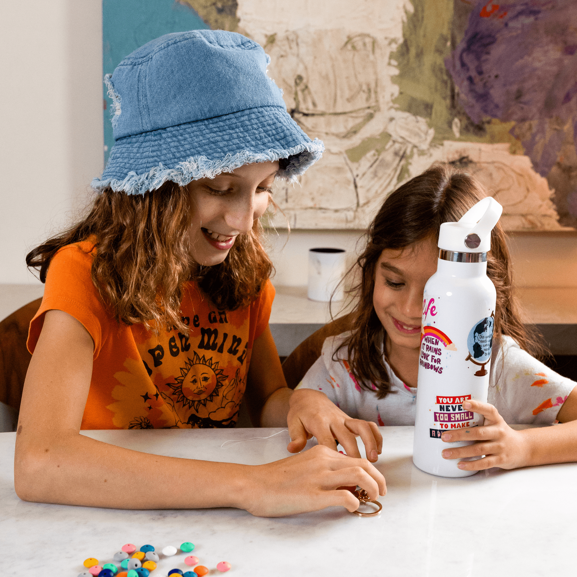 Greta Stainless Steel Water Bottle Decorating Craft - Kids Crafts