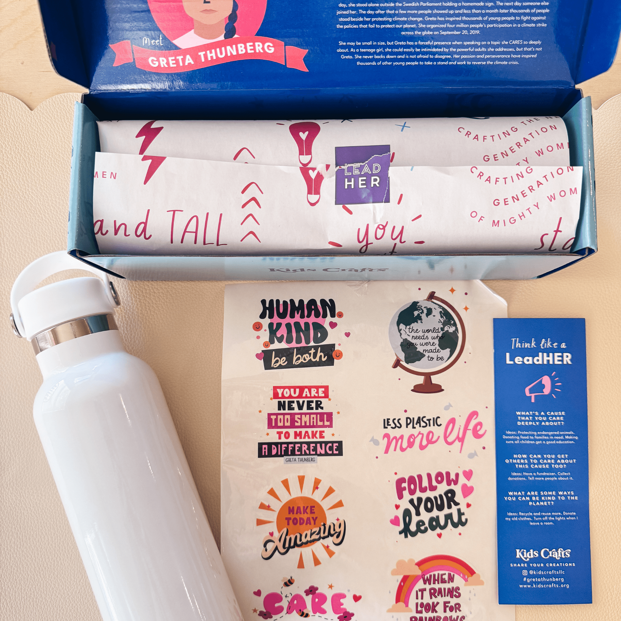 Greta Stainless Steel Water Bottle Decorating Craft - Kids Crafts