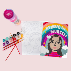 Inspire Confidence – Believe in Yourself Paint by Number Craft