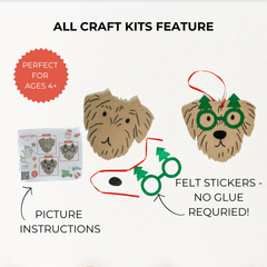 2024 Countdown to Christmas Felt Craft Kit Advent Calendar - Kids Crafts