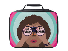 The Future is Female Girl Empowerment Lunch Box: Blue