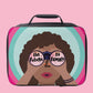 The Future is Female Girl Empowerment Lunch Box: Blue