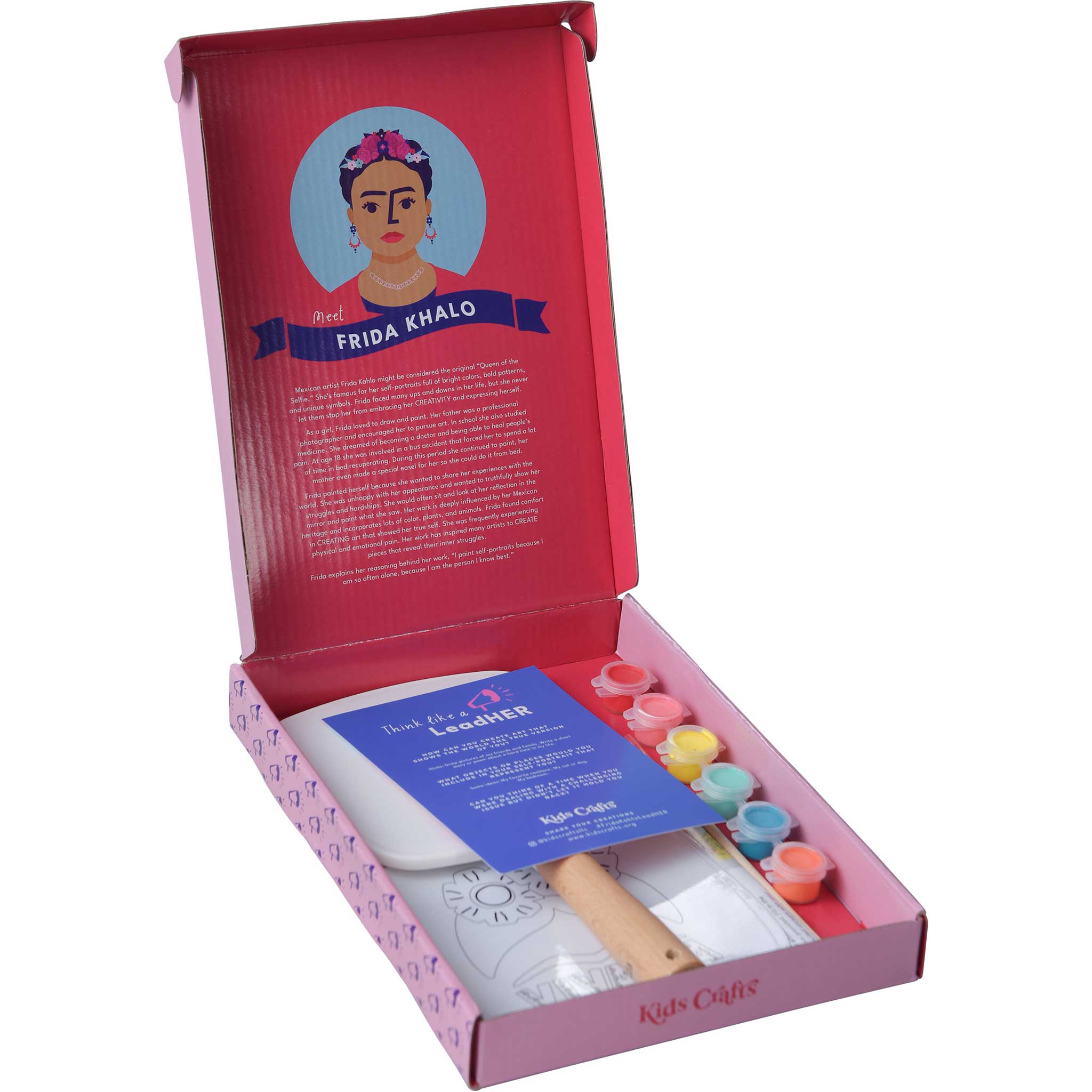 Create Like Frida Self-Portrait Mirror Painting Kit - Kids Crafts