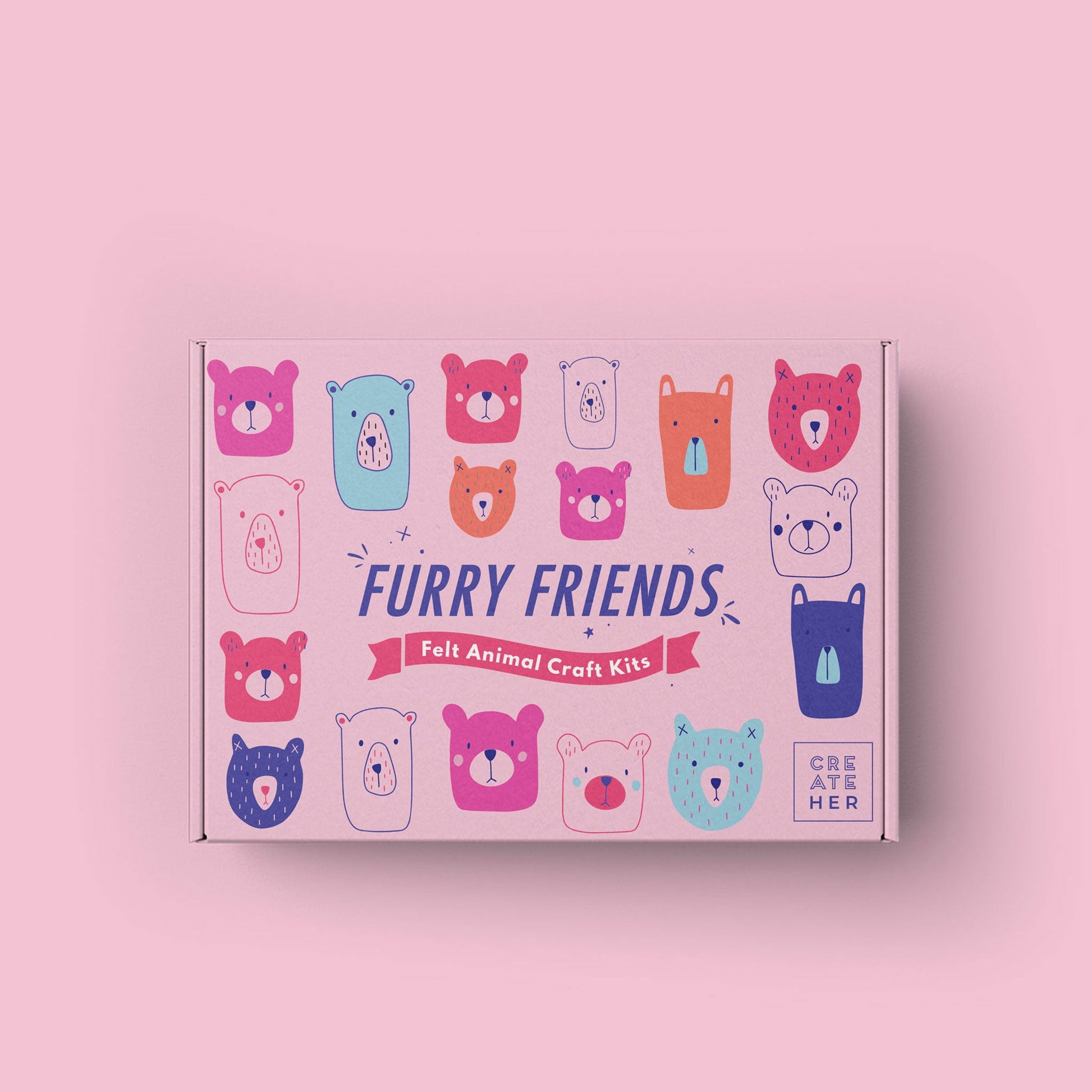 Furry Friends Felt Craft Kits - Kids Crafts
