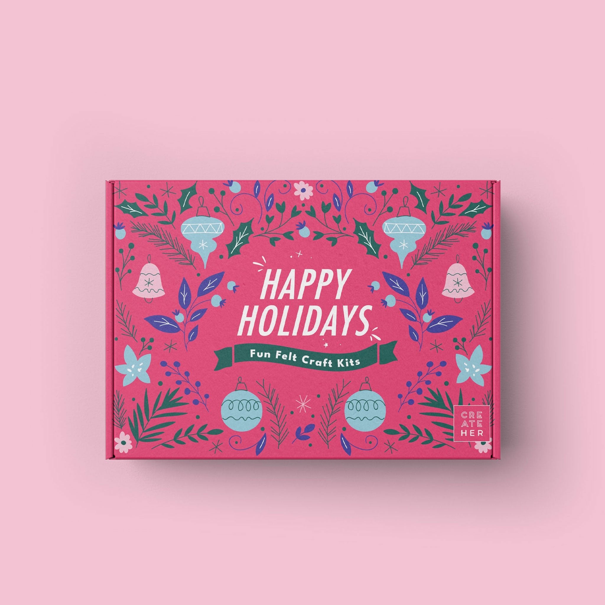 Happy Holidays Felt Craft Kits - Kids Crafts