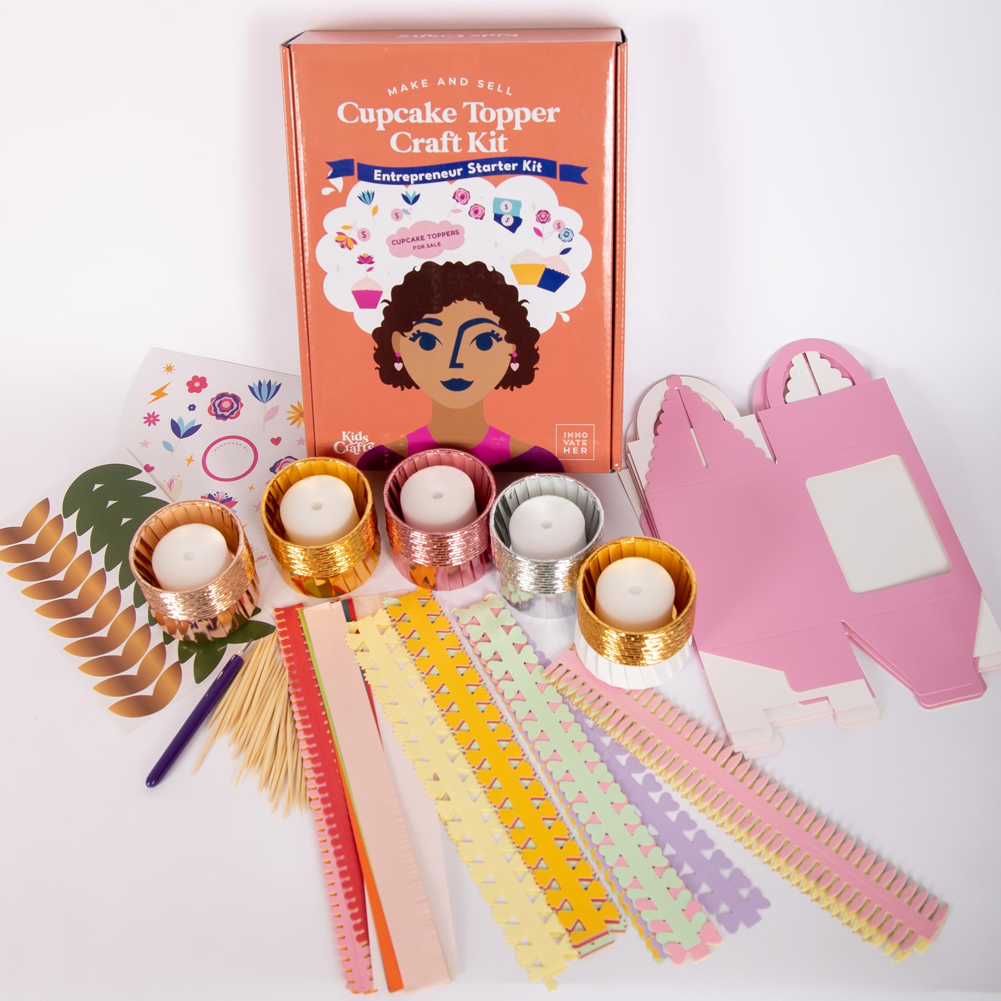Make And Sell Cupcake Topper Kit - Kids Crafts