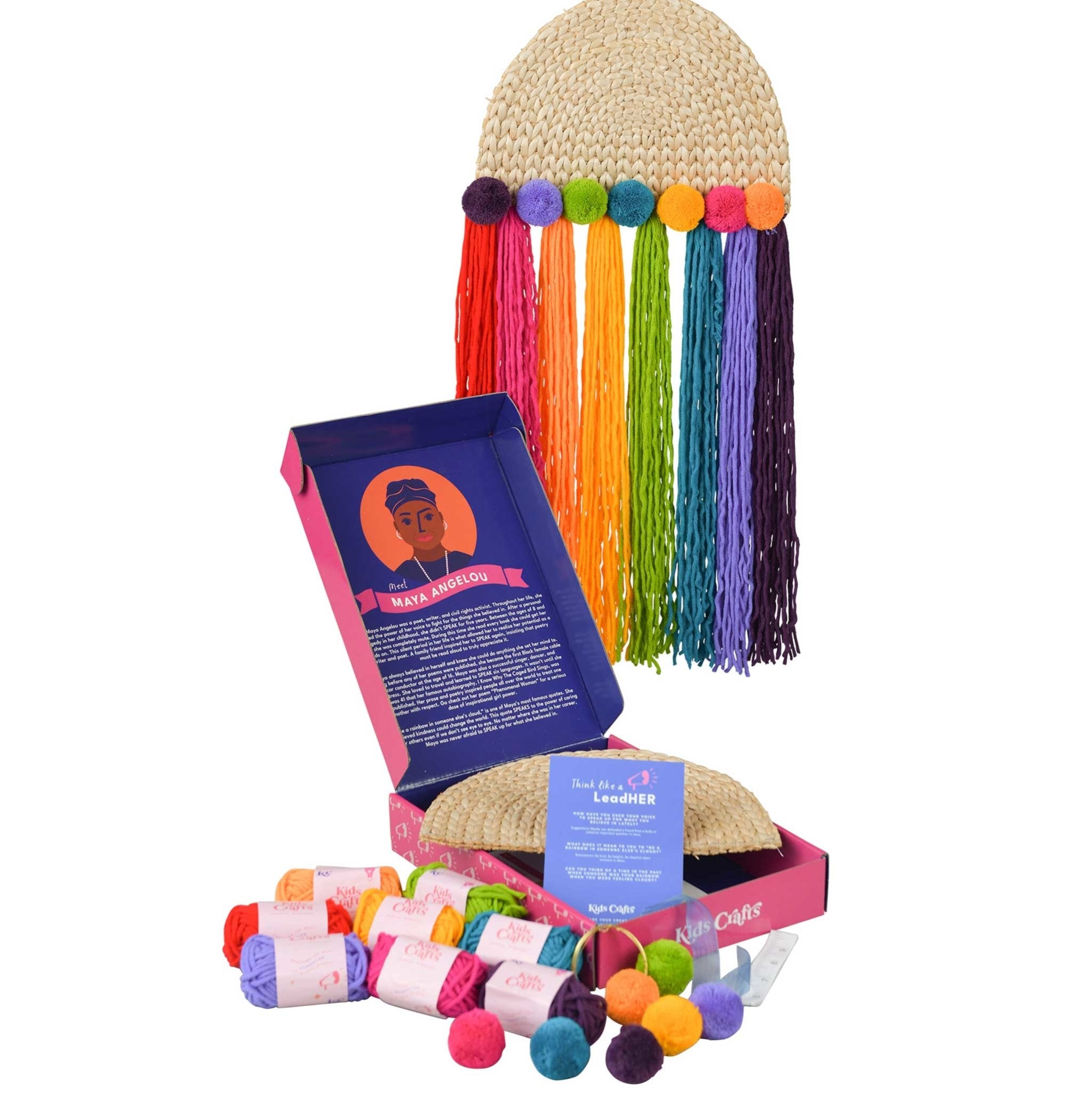 Speak Like Maya Rainbow Wall Hanging Craft Kit - Kids Crafts