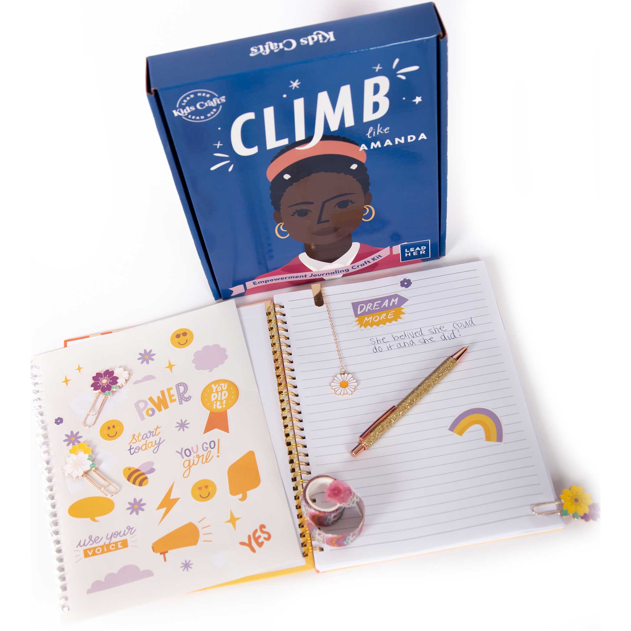 Climb Like Amanda Empowerment Journaling Craft Kit - Kids Crafts