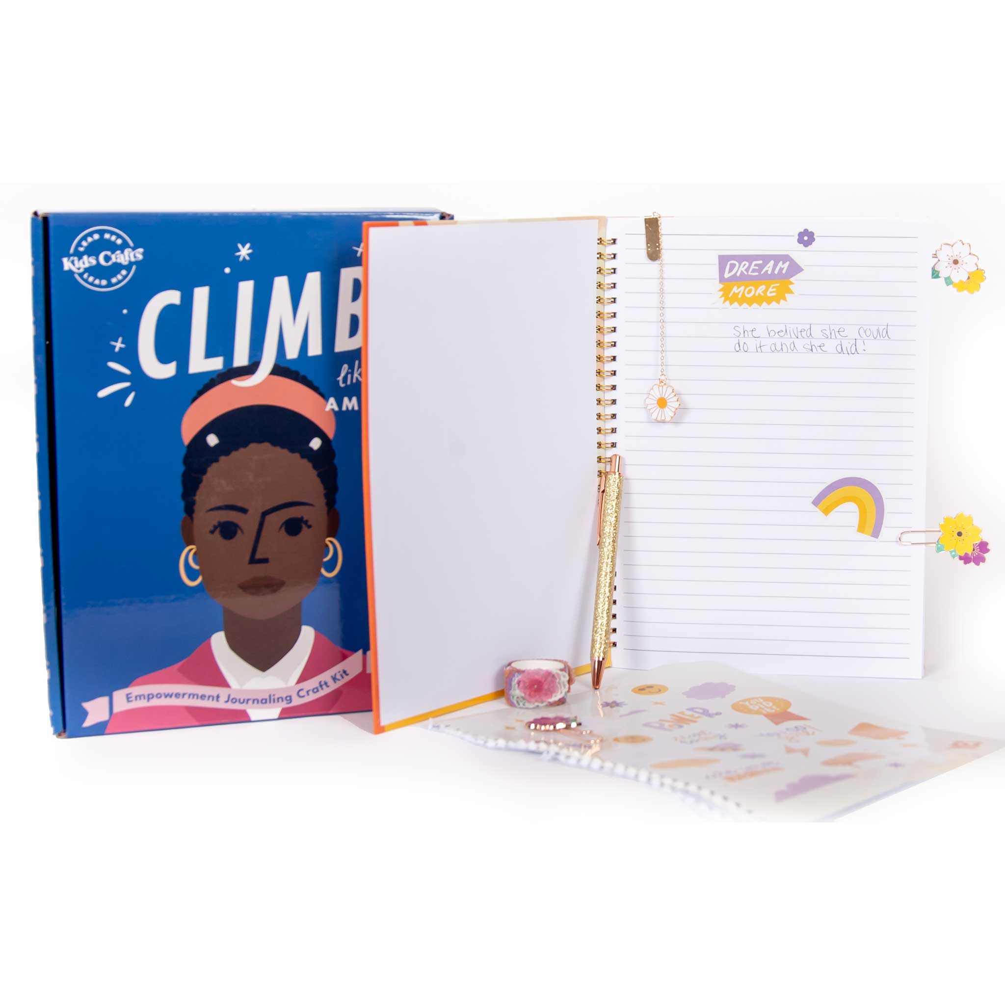 Climb Like Amanda Empowerment Journaling Craft Kit - Kids Crafts