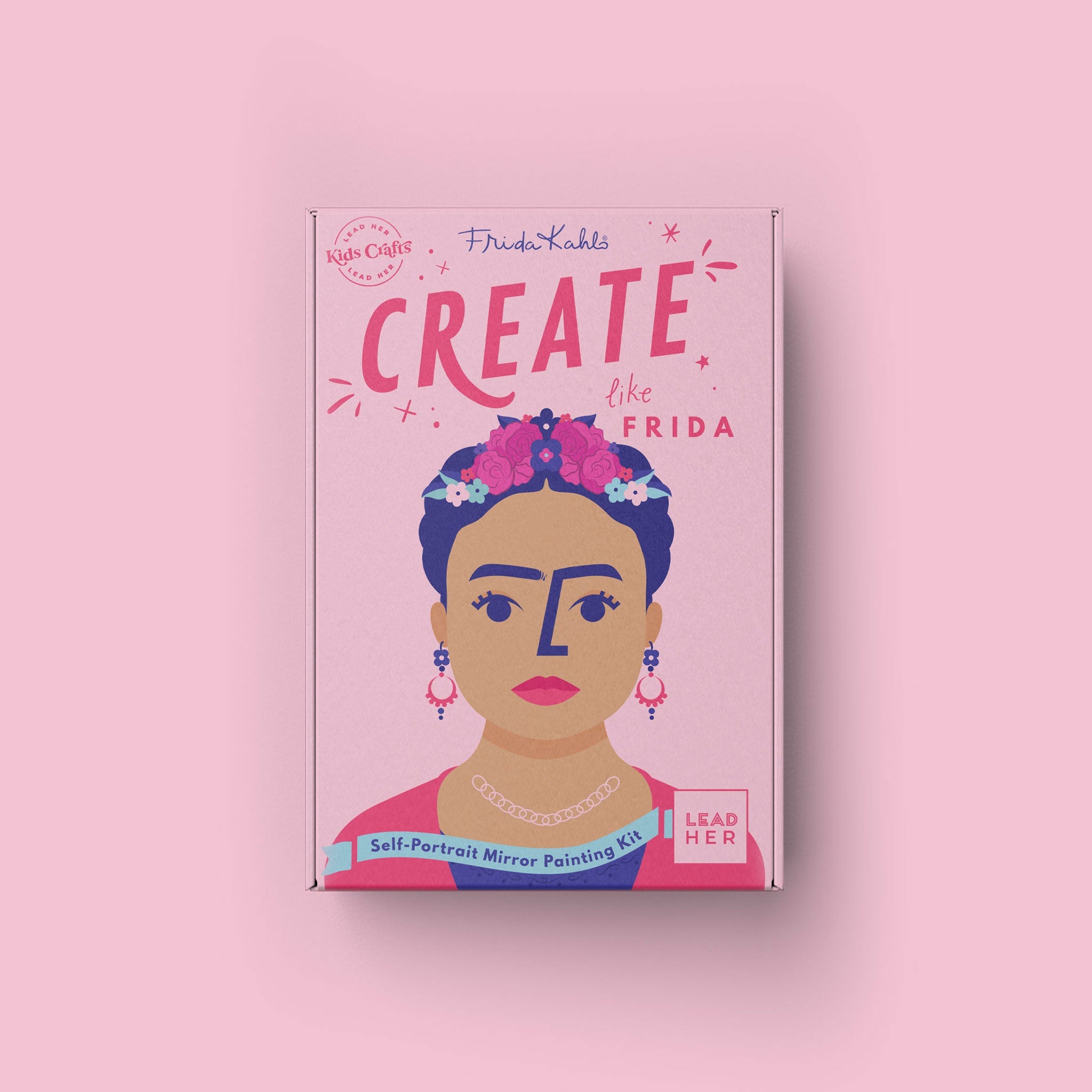 Create Like Frida Self-Portrait Mirror Painting Kit - Kids Crafts